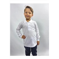Nacar Uzun Kollu Polo Yaka Okul Giyim Kıyafet Tshirt ncr-okul12a4