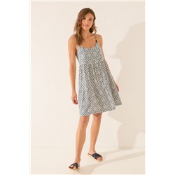 Vestido tirantes estampado sello