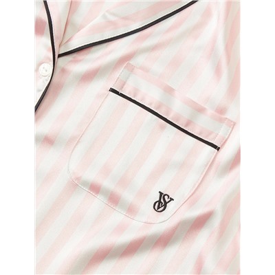 Glazed Satin Short Pajama Set