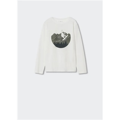 Camiseta estampada algodón -  Niño | MANGO OUTLET España