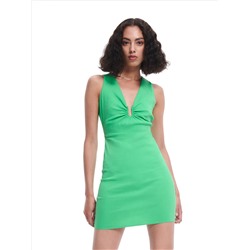 Kleid aus Leinenmischung