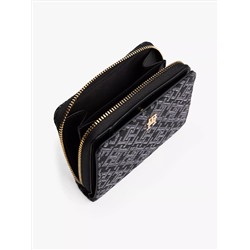 Jacquard Monogram Medium Zip Wallet