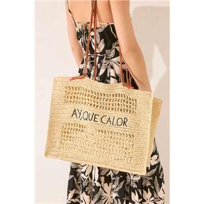 Bolso grande rafia
