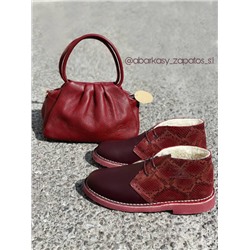 AB.Zapatos 4525 burdeos+PELLE · LUX