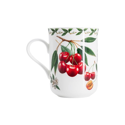 Кружка, 300 мл, фарфор F, белая, Вишня, Orchard Fruits, 54382