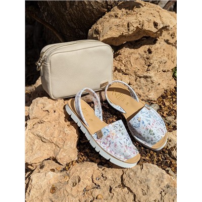 AB.Zapatos · 502 Samanta · Blanco+AB.Z · Pelle · 21-20 (370) BEIG