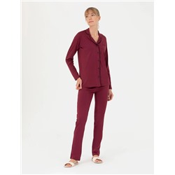 Bordo Pijama Takımı