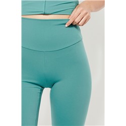 Leggings ciclista cintura alta - Turquesa