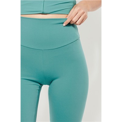 Leggings ciclista cintura alta - Turquesa