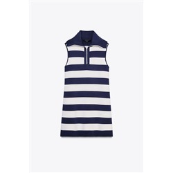 SHORT KNIT STRIPED DRESS