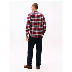 Regular Fit Plaid Stretch Oxford Shirt