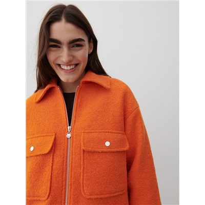 Hemdjacke aus Wollmischung