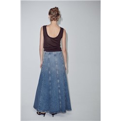 ZW FALDA LARGA DENIM