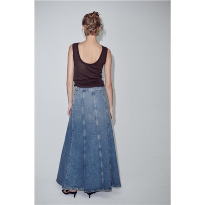ZW FALDA LARGA DENIM
