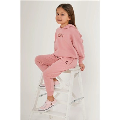 Kız Çocuk Toz Pembe Pijama Takımı