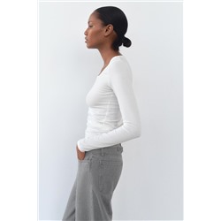 TRF HIGH-WAIST WIDE-LEG JEANS WITH BELT LOOP