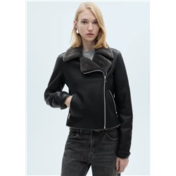 Chaqueta doble faz efecto piel