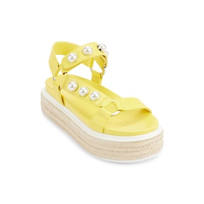 KARL LAGERFELD PARIS Patzi Embellished Leather Espadrille Sandals