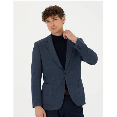 Lacivert Ekstra Slim Fit Ceket