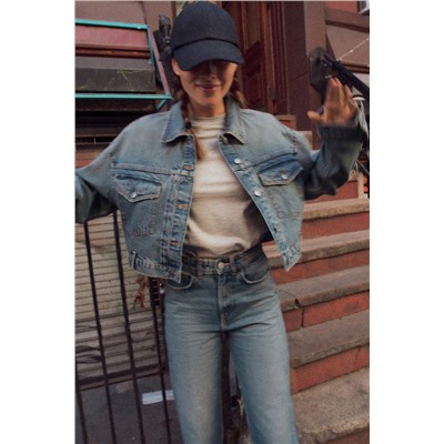 TRF MOM FIT HIGH-WAIST JEANS