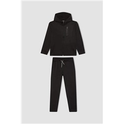 Defacto ek Çocuk Kapüşonlu Sweatshirt Eşofman Altı 2'li Takım A4418A8BK81mca