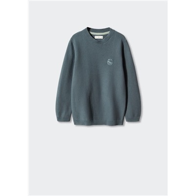 Jersey dibujo bordado -  Niño | MANGO OUTLET España