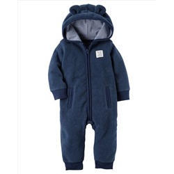 Hooded Fleece Jumpsuit - Carters