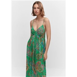 Vestido estampado espalda abierta