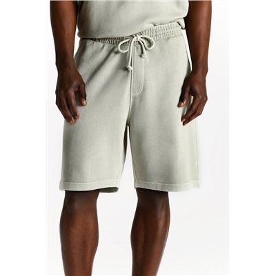 Plush jogger Bermuda shorts