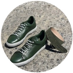 JOE SANCHEZ COR 19407 OLIVA+Ab.Zapatos Pelle cinturon (140) Trebol АКЦИЯ