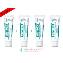 Elmex Sensitive Professional Dentifrice Dents Sensibles 4x75mlLot  × 4