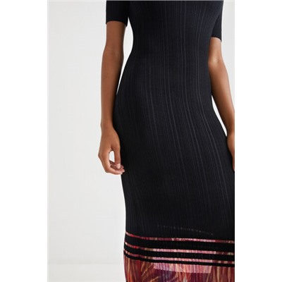 Vestido midi plisado