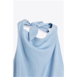 FLOWING HALTER DRESS