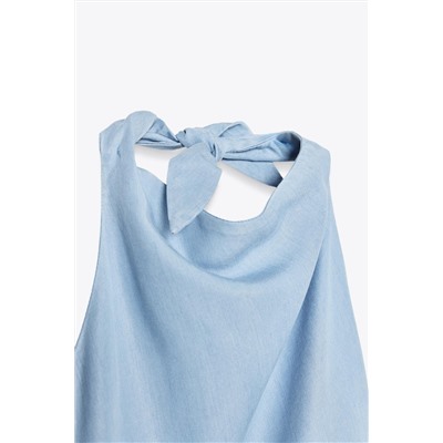 FLOWING HALTER DRESS