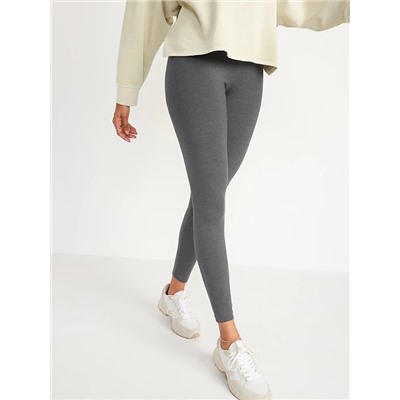 Mid-Rise Jersey-Knit Leggings For Women