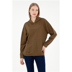 Kadın Haki Sweatshirt