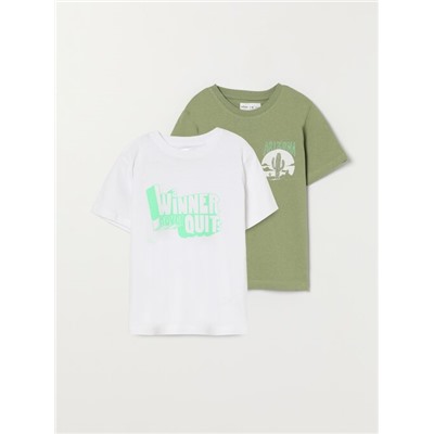 PACK OF 2 PRINTED T-SHIRTS