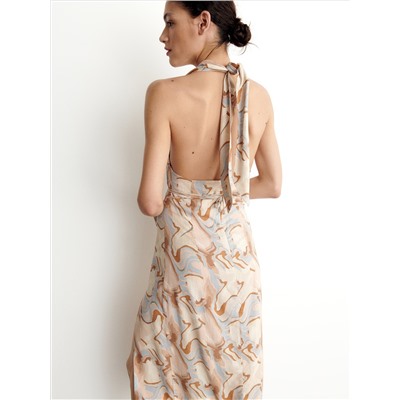 Kleid Aus Leinen-Mix