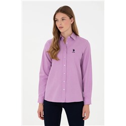 U.S. Polo Assn., Kadın Lila Uzun Kollu Gömlek 50297012-VR034