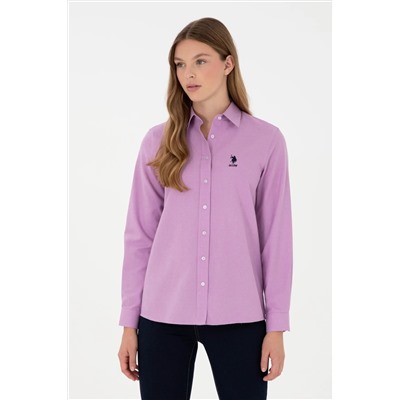 U.S. Polo Assn., Kadın Lila Uzun Kollu Gömlek 50297012-VR034