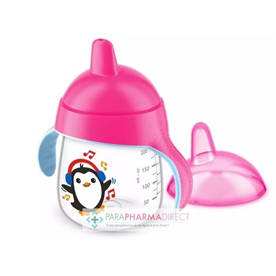 Avent Tasse Anti Fuite Rose 12m+ 260ml