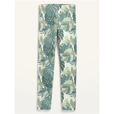 Printed Built-In Tough Full-Length Leggings for Girls