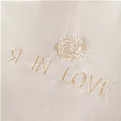 Комплект постельного белья Сатин-Шелк Я IN LOVE на резинке LVR012