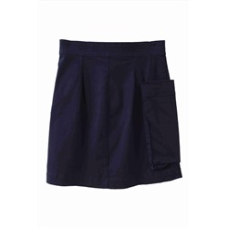 Falda recta Azul marino