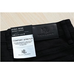 Эластичные хлопковые повседневные джинсы средней посадки RALPH LAURE*N ОРИГИНАЛ!