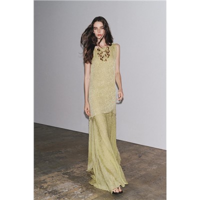 JACQUARD LONG DRESS ZW COLLECTION