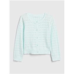 Toddler Pointelle Cardigan Sweater
