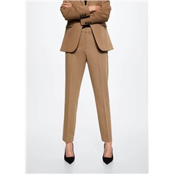 Pantalón traje pinzas -  Mujer | MANGO OUTLET Melilla