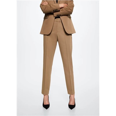 Pantalón traje pinzas -  Mujer | MANGO OUTLET Melilla