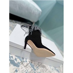 Шикарные замшевые сапоги с бахромой из страз бренда Pari*s & Texa*s 🇮🇹   Реплика